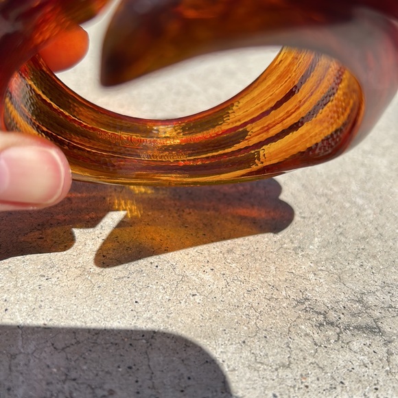 Rare,1950/ 60s Design / stamped JO West Germany Lucite Bangle Bypass Bracelet - Picture 6 of 7